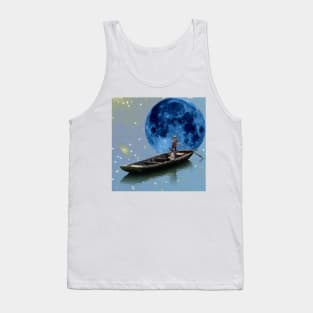 Blue Moon at lake Tank Top